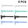 FUNOMOCYA 8pcs Mini Vernier Caliper Gauge Plastic Measuring Tool for