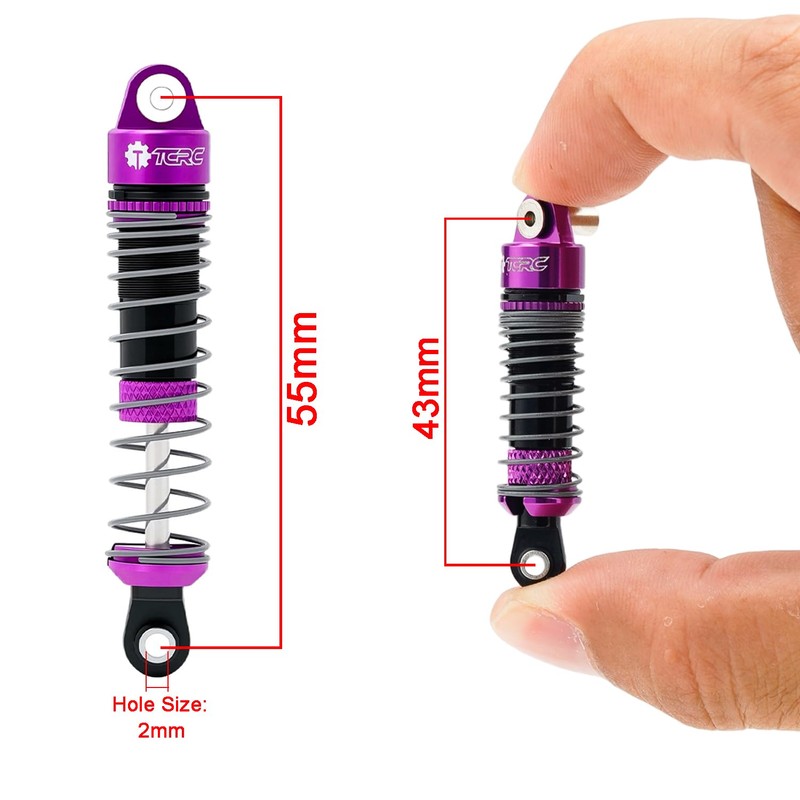 TCRC 4PCS Aluminum RC Oil-Filled Shock Absorber Damper Set Replaceable