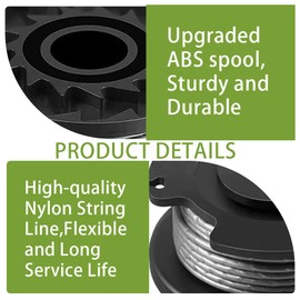 2 Pcs Strimmer Spool Line Replacement for Bosch Art 23/26 SL EasyGrassCut 18-26/18-230/18-260, Double Autofeed Wire Refills Compatible with F016800569 F016800385