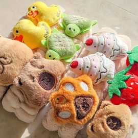 Fruit Capybara Hairband Headband Fruit Animal Accessories Striped Fashion Accessories Long Plant Unique 1 Yellow / 후르츠 카피바라 헤어밴드 머리띠 과일 동물 액세서리 줄무늬 패션 소품 장 식물 유니크 1옐로우