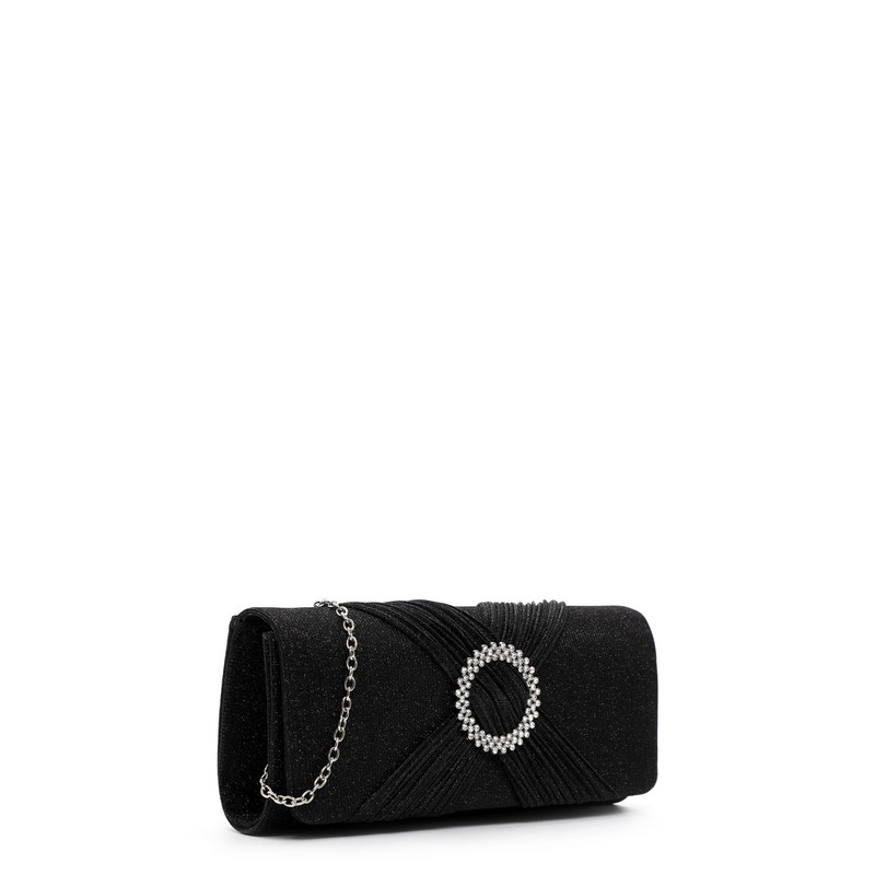 Tamaris Clutch TAS Amalia Brooch 33804 Women's Handbags Plain, black,