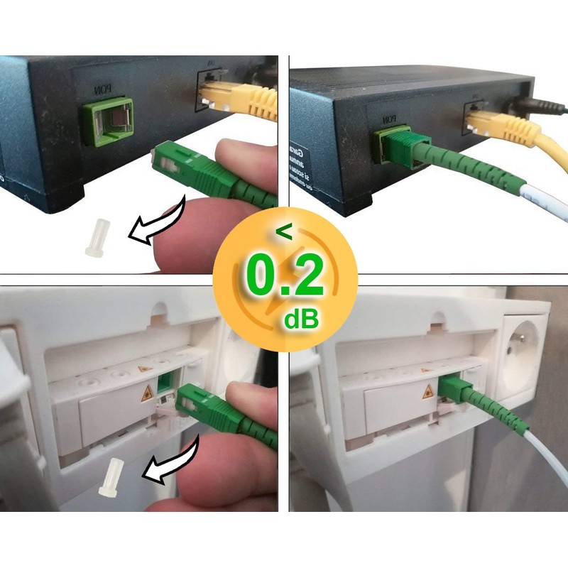 Elfcam - Fiber Optic Cable SC/APC to SC/APC Simplex Singlemode