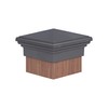 8x8 Post Cap (True 8") Grey New England Pyramid Style