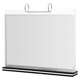 Operitacx Acrylic Table Sign Holder Horizontal Flip Display Stand for Menus Schedules and Corporate Materials Easy Document Change for Restaurants and Offices