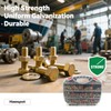 1050PCS Haespot High-Strength Bolt Kit,8.8 Grade Alloy Steel Material,M4-M8 Metric