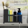 KOOSREEL Kitchen Sink Caddy Organiser, Sponge Holders with Removable Drain
