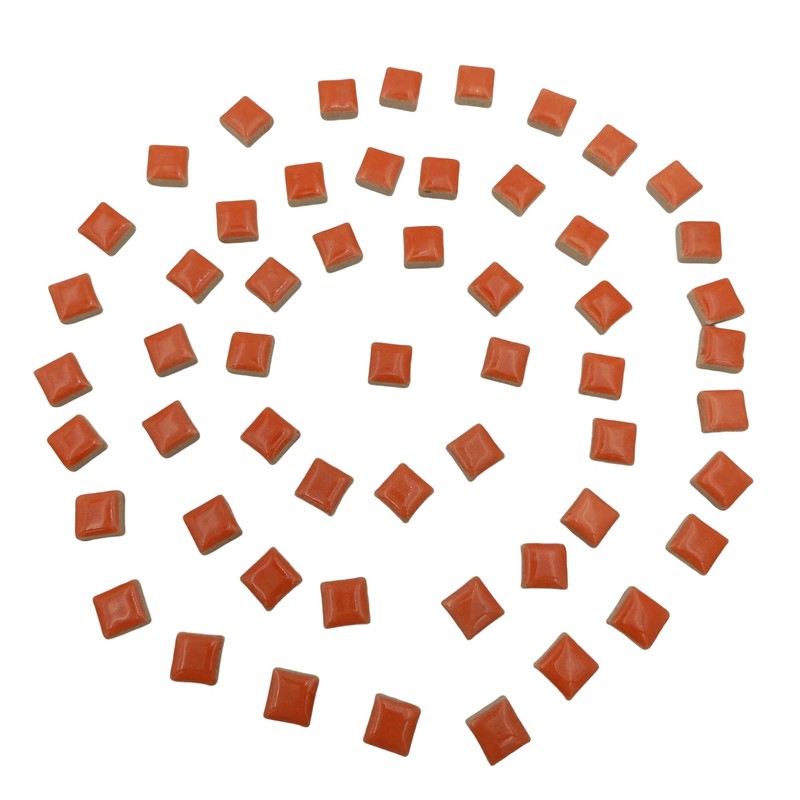 1.2x1.2cm (12/25 inch) Square Ceramic Mosaic Mosaic Tiles,1.1lb Ceramic Mosaic