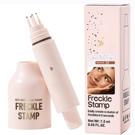 Upgrade Faux Freckle Stamp Pen, Waterproof and Long-Lasting Quick Dry Lifelike Magic Freckles Stamp for Natural, Face Freckle Makeup for with 5-Point 
