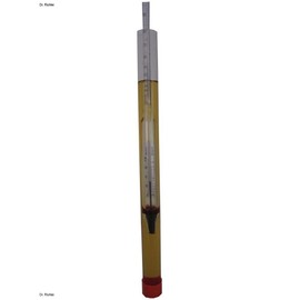Dr. Richter Alkoholmeter 0-100 Vol% (ohne Thermometer) Qualitätsprodukt, geliefert in Schutzhülle aus lebensmittelechtem Hartplastik (100 ml), die gleichzeitig als Eintauchzylinder genutzt werden kann