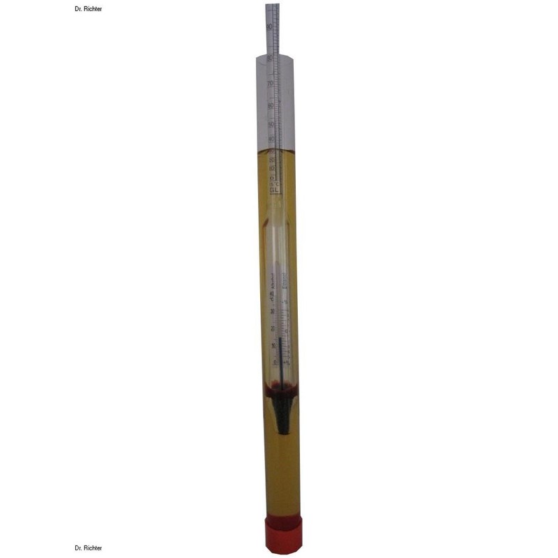Dr. Richter Alkoholmeter 0-100 Vol% (ohne Thermometer) Qualitätsprodukt, geliefert in