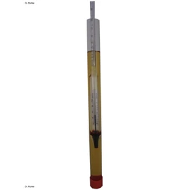Dr. Richter Alkoholmeter 0-100 Vol% (ohne Thermometer) Qualitätsprodukt, geliefert in Schutzhülle aus lebensmittelechtem Hartplastik (100 ml), die gleichzeitig als Eintauchzylinder genutzt werden kann