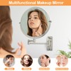 FFowcye 8" Wall Mount Magnifying Mirror, 1X/10X Double-Sided Makeup Mirror