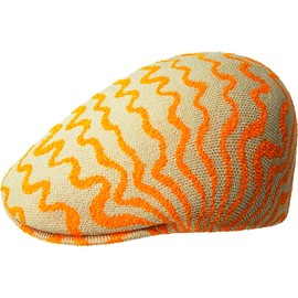 Kangol Meltdown 507 Hat - Beige/Electric Kumquat/M Ivy Caps & Flat Caps