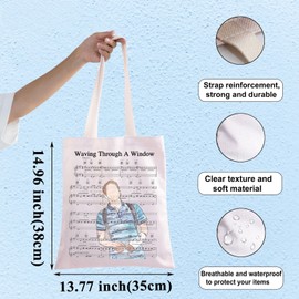 WZMPA Dear Evan Hansen Musical Tote Bag Evan Hansen Fans Gift Waving Through Window Shoulder Bag Dear Evan Hansen Merch (Waving Through TG)