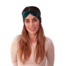 Brand elia Womens Winter, Floral, Head and Ears Warm in Cold Weather Winter Sports Head Band Headband Hair Accessory Hand Made in Spain -