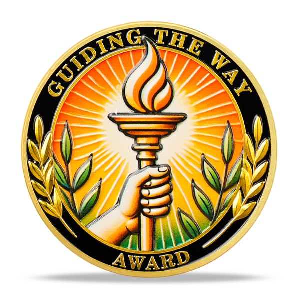 RYUKENLM Guiding The Way Award Challenge Coin-Torch of Hope &