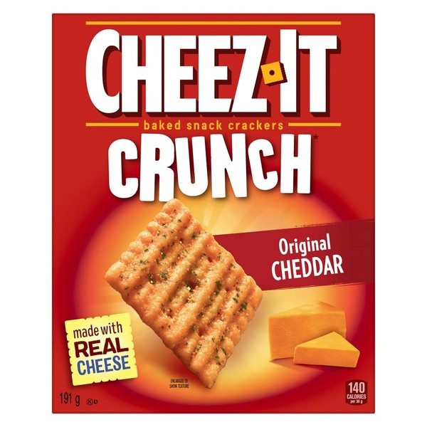 Cheez-It Baked Snack Crackers Crunch Original Cheddar 191 Gram