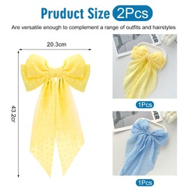 Pack of 2 bow hair pins, simple and cute hairpin, girls' hair pin, hairstyle decorations, hairdresser design accessories.