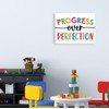 Progress Over Perfection Canvas Wall Art,Inspirational Quotes Framed Canvas Print