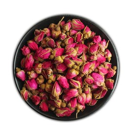 China Flower Tea Red Rose Bud Tea Aroma Dry Flowers Ecology Herbal Blooming Tea (100g)