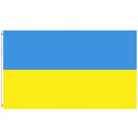 Ukraine Flag 5ftx3ft with Eyelets,Ukraine National Flag,Ukrainian Flag Large Ukrainian Decorations Ukrainian National Flag Banner Bunting for Parade,Festivals Celebrations,Garden Home Decoration
