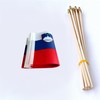 TSMD Slovenia Stick Flag Slovenian Small Mini Hand Held Flags,5x8