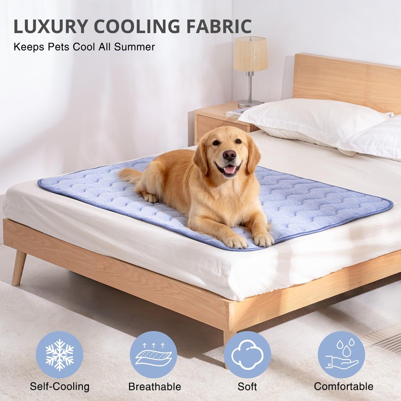 Cooling Mat for Large Dogs, 39"x 28" Thick & Durable