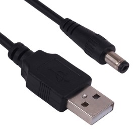 Yeworth USB to DC Power Cord, [2 Pack] 0.25m USB 2.0 A Type Male to DC 5.5 x 2.1mm 5V Power Plug Connector Cable Power Charging Adapter (USB to DC 5.5 x 2.1mm)