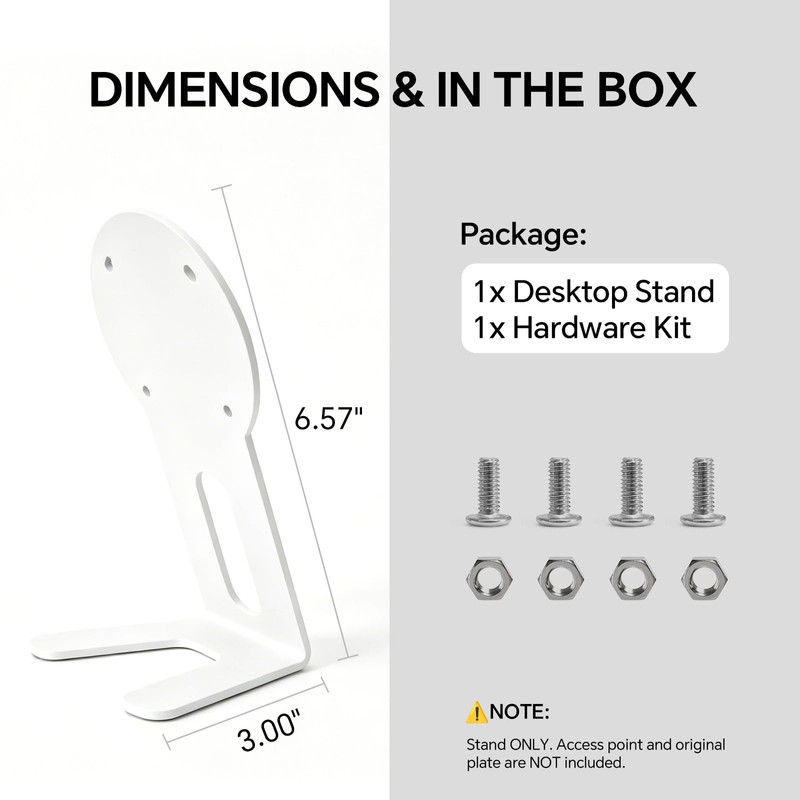 DPVPER Aluminum Desk Stand for Ubiquiti UniFi U7-Pro, U6-Pro, U6-LR,