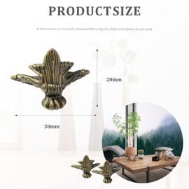 XZ Pack of 20 Fittings Antique Furniture Feet Zinc Alloy Vintage Furniture Feet for Jewellery Box Furniture Shelf Table with 40 × Screw + Screwdriver + Box