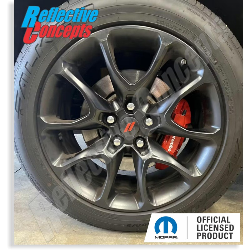 Reflective Concepts Hash Rhombus Center Cap Overlay Decals- 2017-2023 Charger