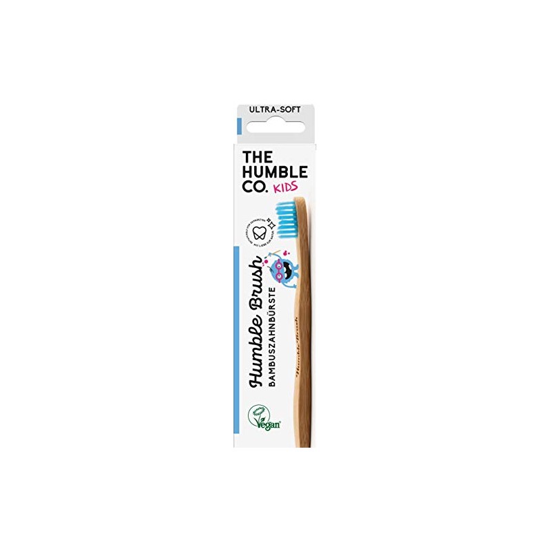 Humble Brush Kids Tooth Brush - Ultra Soft Bristle Blue
