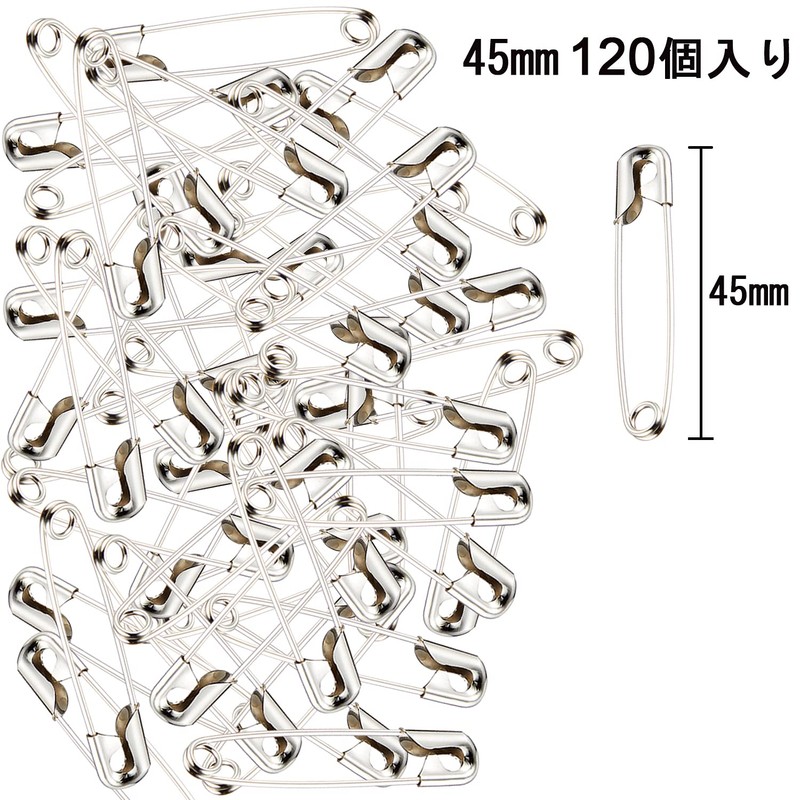 YOUOWO Safety Pins, Large Plus Locking Pins, 1.8 inches (45