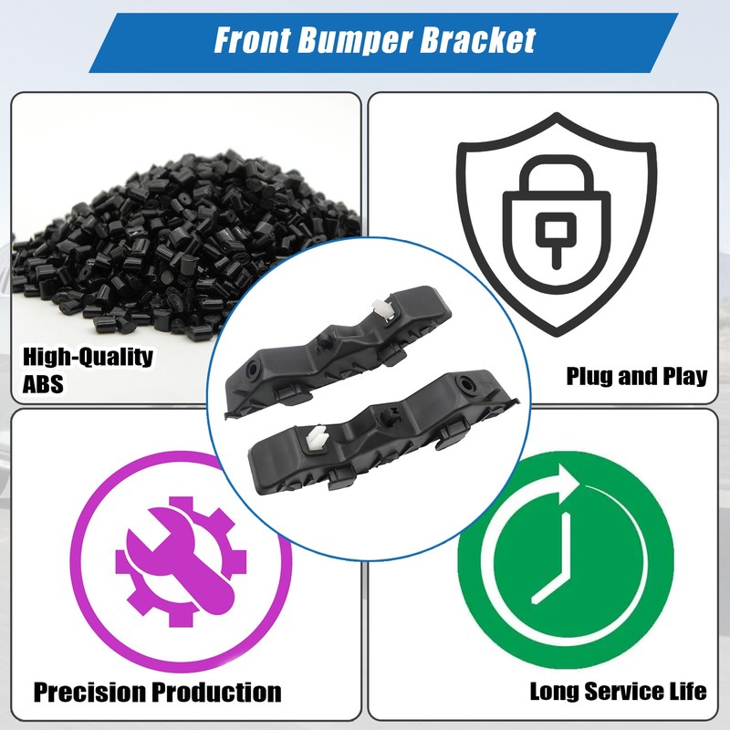XQSMWF 1 Pair Front Left and Right Bumper Bracket Mounting