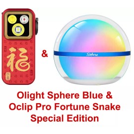Olight Oclip Pro Fortune Snake Special Edition 500 Lumens & Sphere Blue 75 Lumen