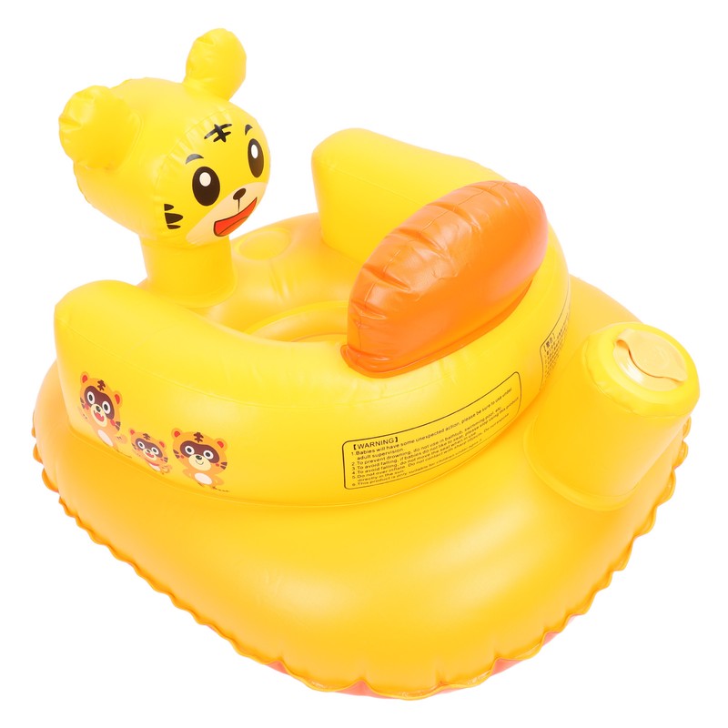 Inflatable Toddler Chair Cartoon Animal Skin Friendly PVC Soft High
