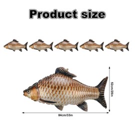 lasuroa 5pcs Fish Balloons, 33in Cute Realistic Inflatable Fish Balloons with Ribbon Gone Fishing Themed Party Decorations Supplies Practical Accessories for Birthday Parties Decorations