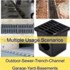 MOSINSBO Cast Iron Drain Grate 12x12 in for NDS Catch