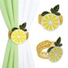 Davifina Lemon Curtain Tiebacks 2 Pack Yellow Fruit Spring Curtain