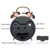 Peakeep Loud Analog Alarm Clock for Heavy Sleepers, Vintage 4-Inch