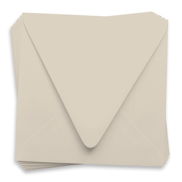 Chardonnay Beige Square Envelopes - 6 1/2 x 6 1/2