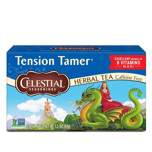 Celestial Seasonings Herbal Tea, Tension Tamer, 20 Count (Pack of 6)
