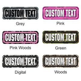 Custom Ammo Camo Stickers 8 Pack - Choose Your Color