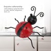 4Pcs Ladybug Wall Decoration Iron Ladybug with Black Spots Ladybug