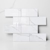 COLAMO Luxury 10-Sheet Peel and Stick Backsplash,Self Adhesive Faux Stone