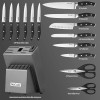 Mc Cook Knife Set, 15-Piece Kitchen Knife Set with Block