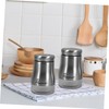 iplusmile 2pcs Portable Seasoning Bottles Condiment Containers Stand for Salt