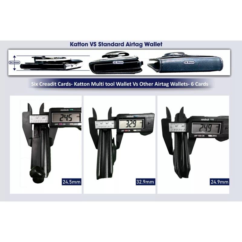 KaTTON - Utlity Knife -Removable Multi tool - Pop-Up Wallet,