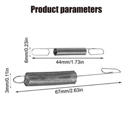 Tadipri Stratton Briggs Replacement Parts Pack of 6 Springs Regulator Spring Lawnmower Control Spring Governor Springs for Briggs & Stratton Engines (2.6 x 0.2 Inches, 1.7 x 0.1 Inches)