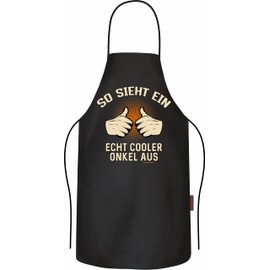 RAHMENLOS BBQ Apron Cooking Apron Kitchen Apron as a Gift for the Best Uncle, uncle